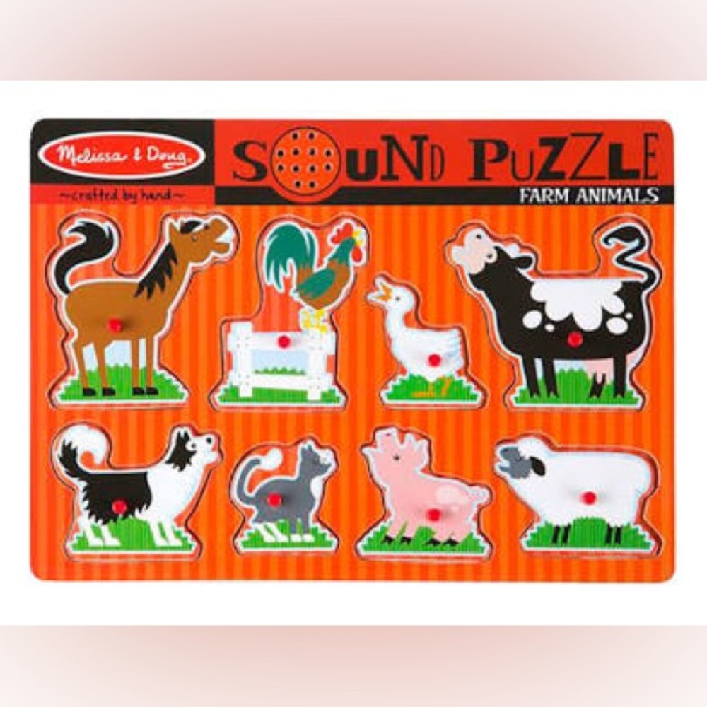 MELISSA & DOUG FARM ANIMALS SOUND PUZZLE